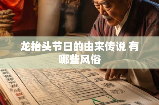 龙抬头节日的由来传说 有哪些风俗