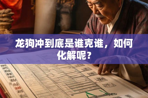 龙狗冲到底是谁克谁，如何化解呢？