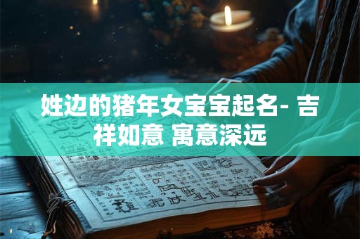姓边的猪年女宝宝起名- 吉祥如意 寓意深远