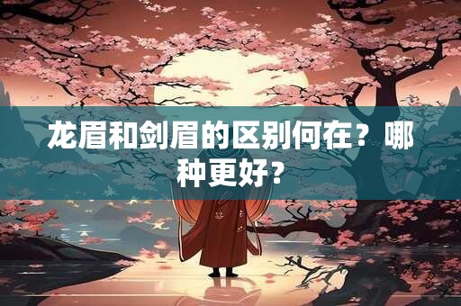 龙眉和剑眉的区别何在？哪种更好？