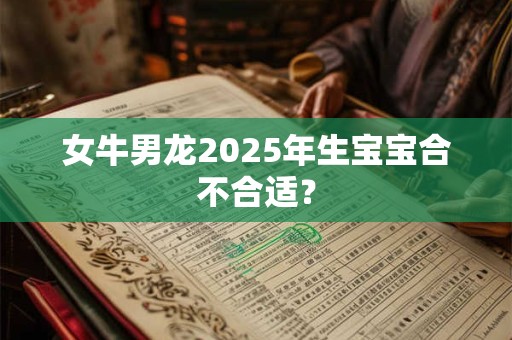 女牛男龙2025年生宝宝合不合适？