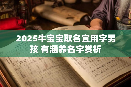 2025牛宝宝取名宜用字男孩 有涵养名字赏析