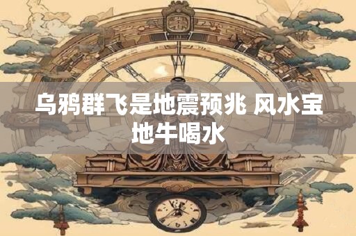 乌鸦群飞是地震预兆 风水宝地牛喝水