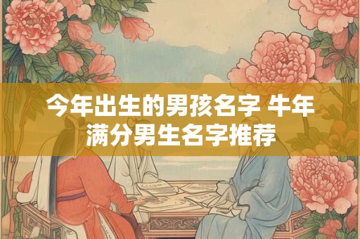 今年出生的男孩名字 牛年满分男生名字推荐