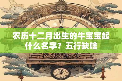 农历十二月出生的牛宝宝起什么名字？五行缺啥