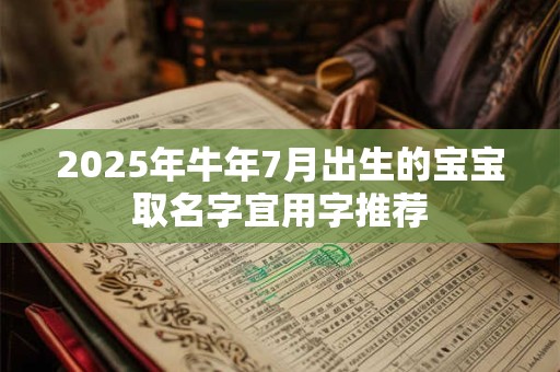 2026年牛年7月出生的宝宝取名字宜用字推荐