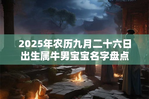 2025年农历九月二十六日出生属牛男宝宝名字盘点