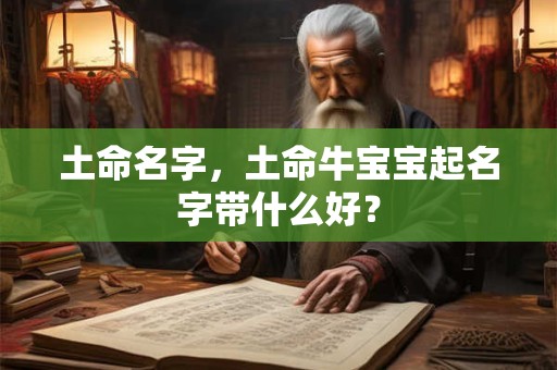 土命名字，土命牛宝宝起名字带什么好？