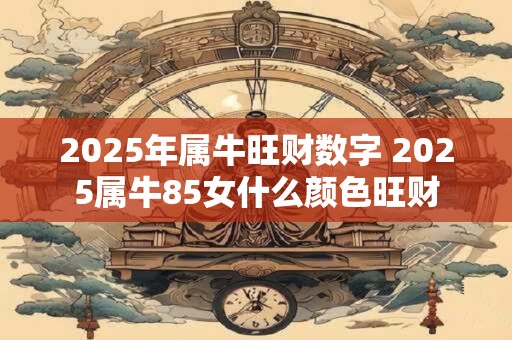 2025年属牛旺财数字 2025属牛85女什么颜色旺财