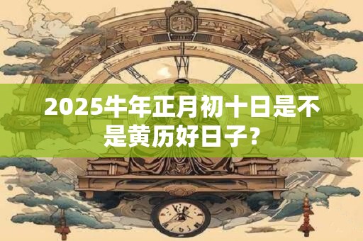 2025牛年正月初十日是不是黄历好日子？