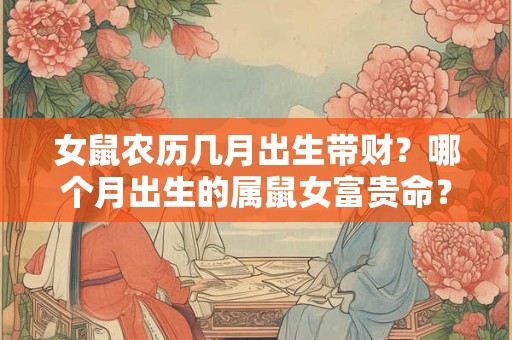 女鼠农历几月出生带财？哪个月出生的属鼠女富贵命？