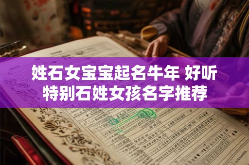 姓石女宝宝起名牛年 好听特别石姓女孩名字推荐