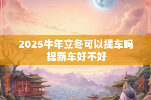 2025牛年立冬可以提车吗 提新车好不好