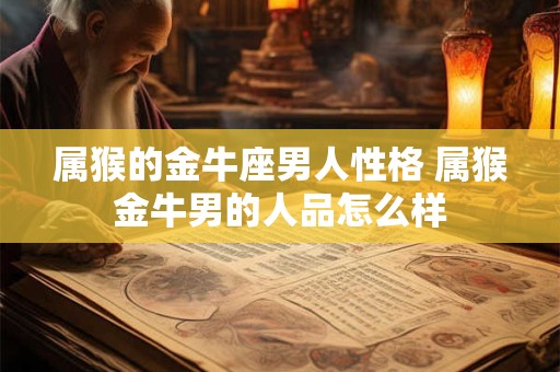 属猴的金牛座男人性格 属猴金牛男的人品怎么样