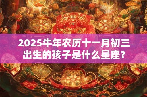 2025牛年农历十一月初三出生的孩子是什么星座？
