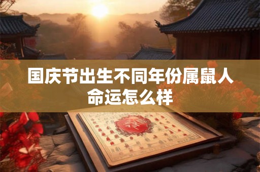 国庆节出生不同年份属鼠人命运怎么样