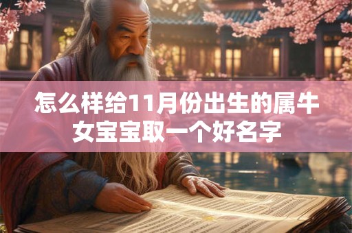 怎么样给11月份出生的属牛女宝宝取一个好名字
