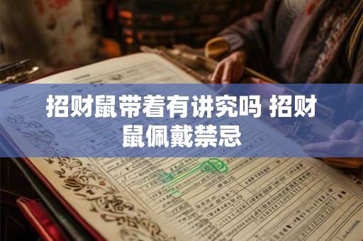 招财鼠带着有讲究吗 招财鼠佩戴禁忌