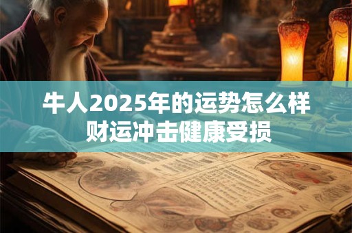 牛人2025年的运势怎么样 财运冲击健康受损