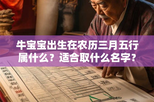牛宝宝出生在农历三月五行属什么？适合取什么名字？