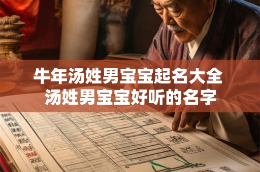牛年汤姓男宝宝起名大全 汤姓男宝宝好听的名字