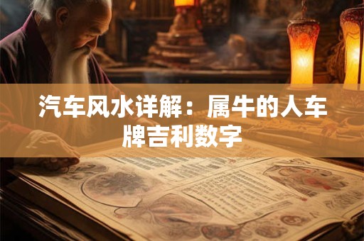 汽车风水详解：属牛的人车牌吉利数字