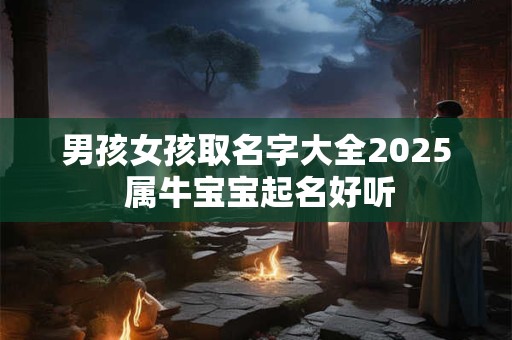男孩女孩取名字大全2025 属牛宝宝起名好听