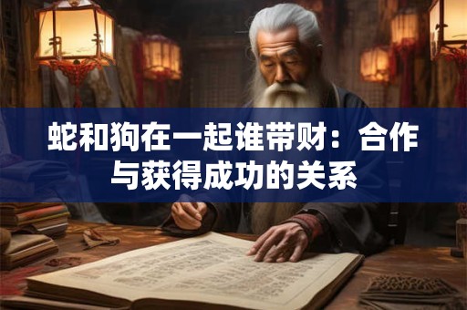 蛇和狗在一起谁带财：合作与获得成功的关系
