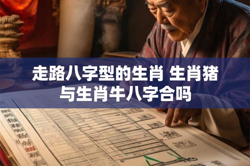 走路八字型的生肖 生肖猪与生肖牛八字合吗