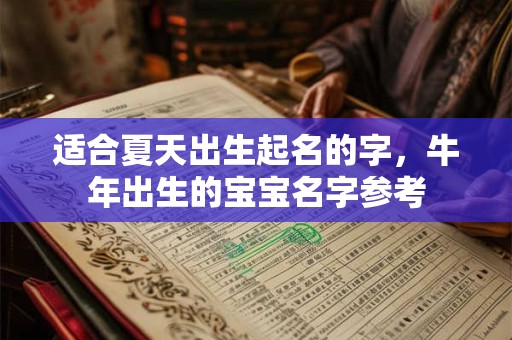 适合夏天出生起名的字，牛年出生的宝宝名字参考