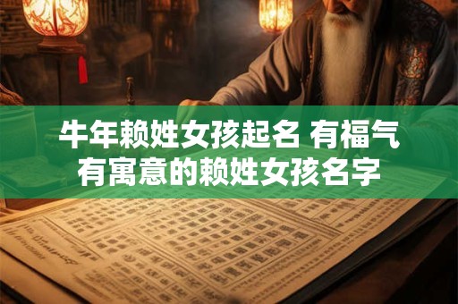 牛年赖姓女孩起名 有福气有寓意的赖姓女孩名字