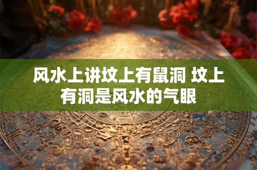 风水上讲坟上有鼠洞 坟上有洞是风水的气眼