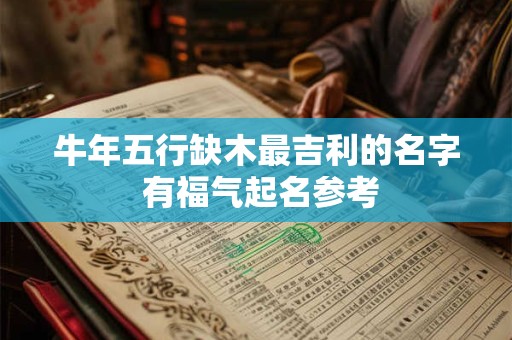 牛年五行缺木最吉利的名字 有福气起名参考