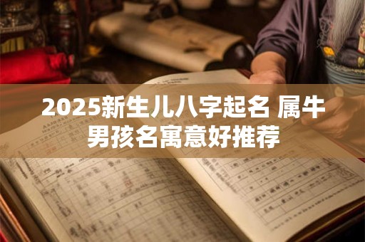 2025新生儿八字起名 属牛男孩名寓意好推荐