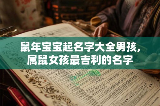 鼠年宝宝起名字大全男孩,属鼠女孩最吉利的名字