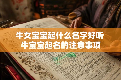 牛女宝宝起什么名字好听 牛宝宝起名的注意事项