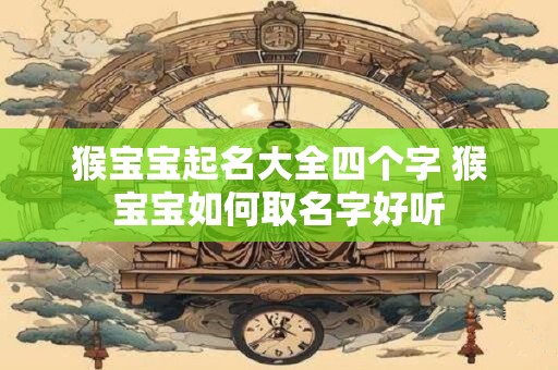 猴宝宝起名大全四个字 猴宝宝如何取名字好听