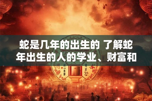 蛇是几年的出生的 了解蛇年出生的人的学业、财富和健康运势