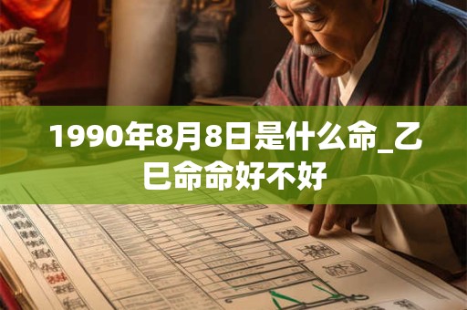 1990年8月8日是什么命_乙巳命命好不好