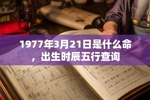 1977年3月21日是什么命，出生时辰五行查询