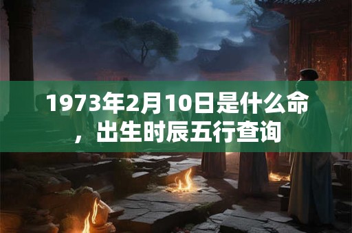 详细阅读:1973年2月10日是什么命,出生时辰五行查询 1973年2月10日是什么命,出生时辰五行查询