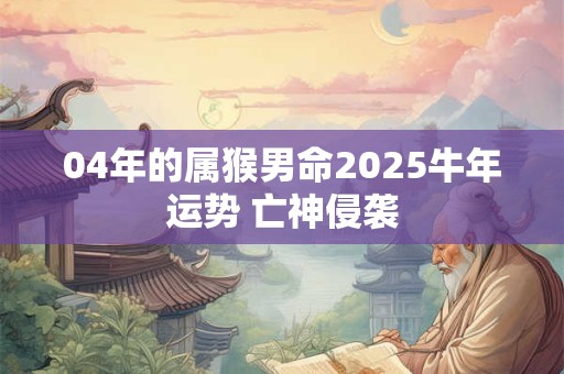 04年的属猴男命2025牛年运势 亡神侵袭