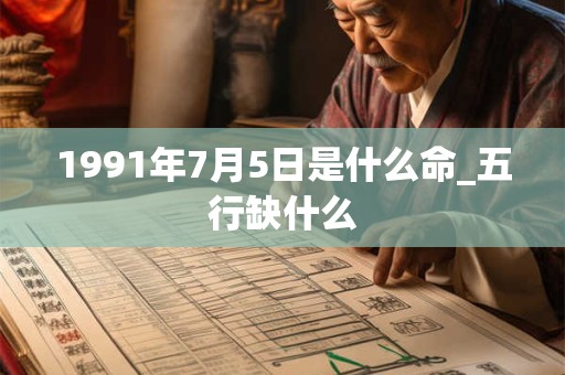 1991年7月5日是什么命_五行缺什么