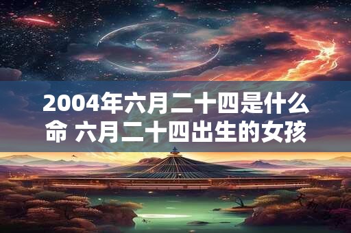 2004年六月二十四是什么命 六月二十四出生的女孩什么命