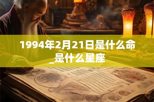 1994年2月21日是什么命_是什么星座
