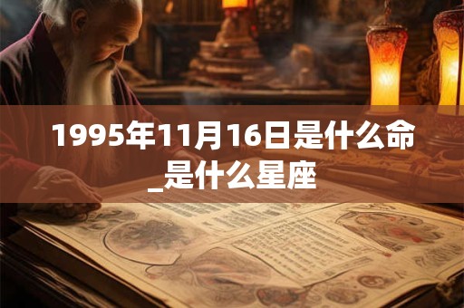 1995年11月16日是什么命_是什么星座 1995年11月16日是什么命_是什么星座
