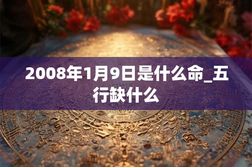2008年1月9日是什么命_五行缺什么