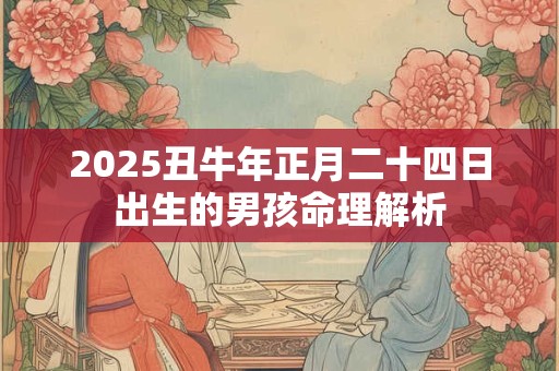 2025丑牛年正月二十四日出生的男孩命理解析