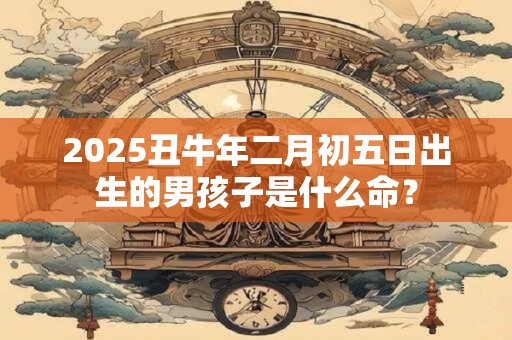 2025丑牛年二月初五日出生的男孩子是什么命? 2025丑牛年二月初五日出生的男孩子是什么命?
