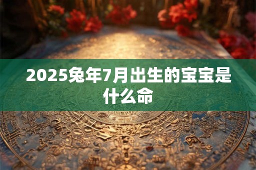 2025兔年7月出生的宝宝是什么命
